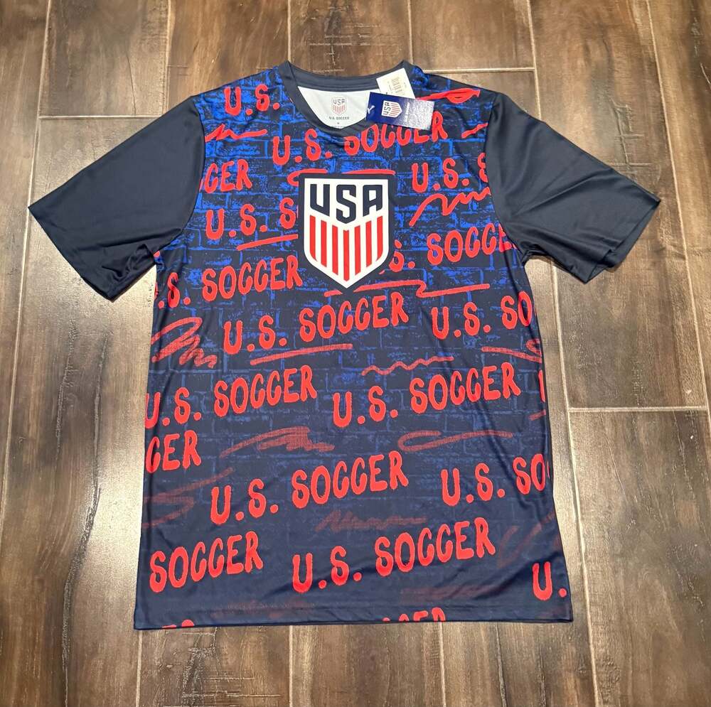 U.S. Soccer Men's Game Day Graffiti Performance T-Shirt Navy